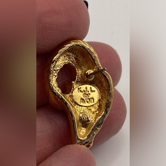 Kenneth Jay Lane Ram’s Head Earrings 1980’s Vintage (Susan Caplan Rediscovered) - Picture 10 of 10